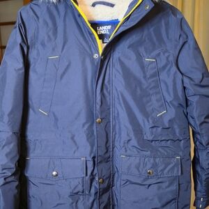 Lands' End Boy's Navy Puffer Jacket
